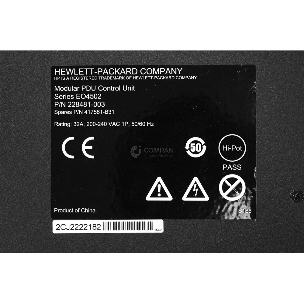 417581-B31 HP MODULAR PDU CONTROL UNIT 228481-003